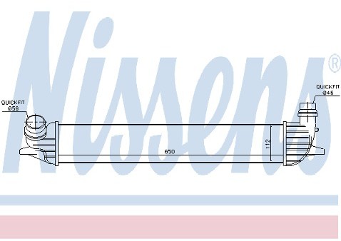 NISSENS Chłodnica powietrza doładowującego 96625