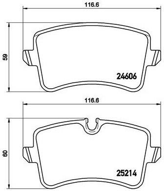 top BREMBO Zestaw klocków hamulcowych, hamulce tarczowe P 85 117