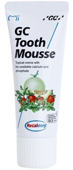 GC Tooth Mousse Melon remineralizujący krem ochronny do wrażliwych zębów bez fluoru do profesjonalnego użytku 35 ml