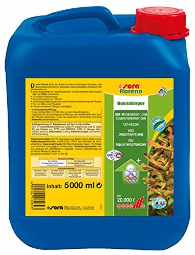 Sera florena (5 ml na 20 litrów) - Nawóz podstawowy do roślin wodnych w większości liści, 5 l
