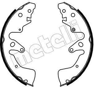 METELLI Zestaw szczęk hamulcowych 53-0407