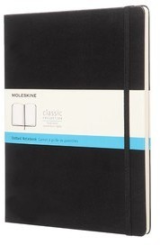 Moleskine Notes w twardej oprawie XL czarny w kropki QP093