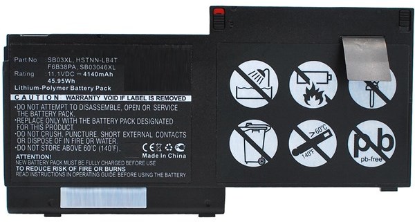 Micro Micro Battery - laptop battery - Li-pol - 4140 mAh - 46 Wh Zasilacz do komputera - 80 Plus MBXHP-BA0132