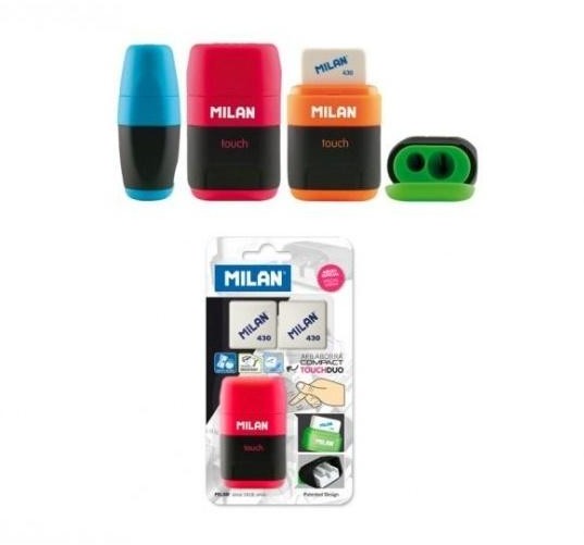 MILAN Temperówko-gumka Compact mix +2 gumki 430