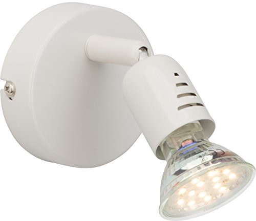 Brilliant g28810/05 A + +, loona LED lampa punktowa ścienna, metalowy, 3 W, GU10, biały, 14 cm G28810/05