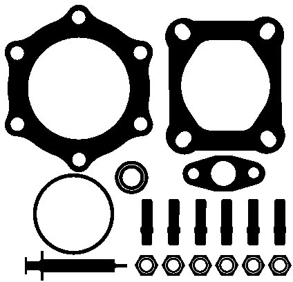 ELRING Zestaw montażowy, urządzenie ładujące turbo 716.120