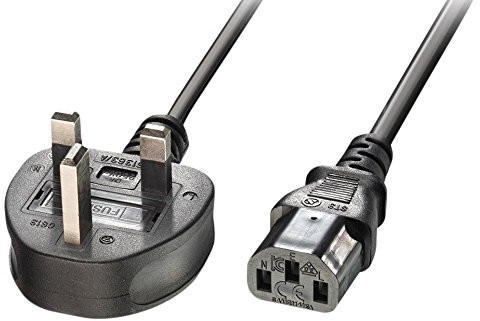 LINDY Lindy 5 m 3-pin-UK wtykiem IEC C13 przewód zasilający, czarny 30435