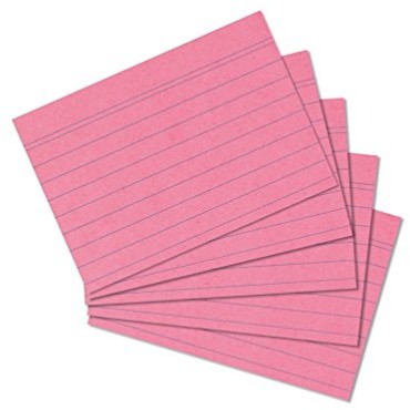 Herlitz 1150507 Index card A5, 100 sztuk, białe, Rosa A7 10836229