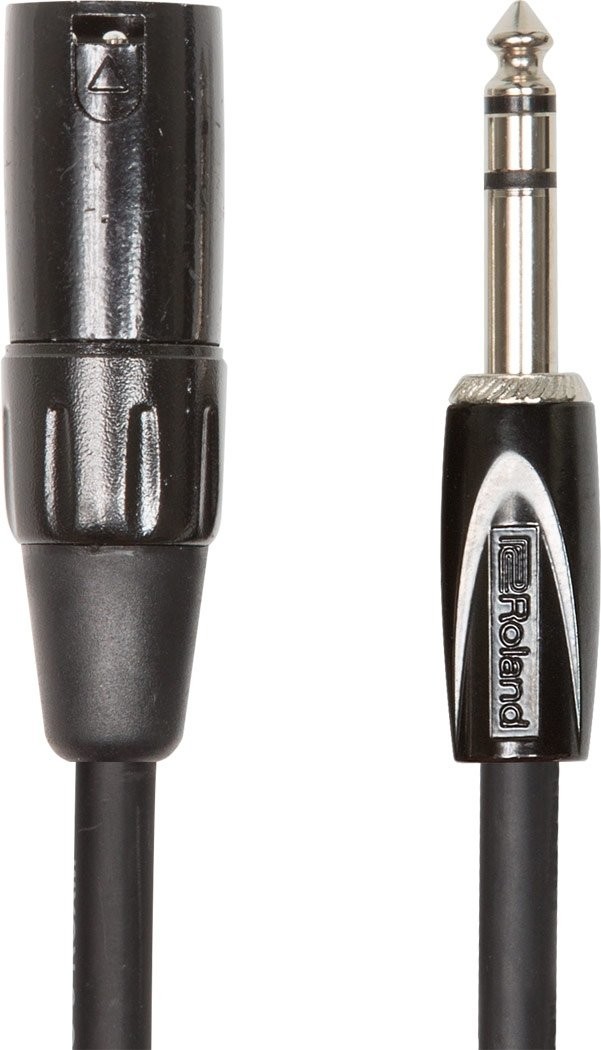 Roland 210910099 10 ft/3 m Interconnect Cable 1/4 cala TRS na XLR (Male) 210910099