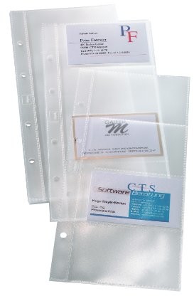 Sigel pierścieniowy stojak na wizytówki, przezroczysty VZ350