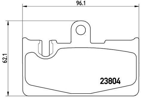 BREMBO Zestaw klocków hamulcowych, hamulce tarczowe P 83 059
