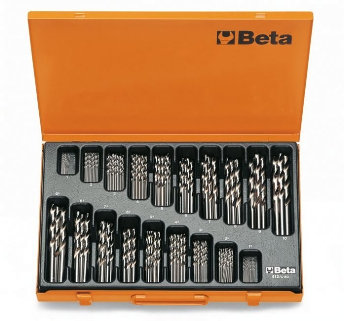 BETA KPL.WIERTEŁ 1-10MM 150SZT 412/C150