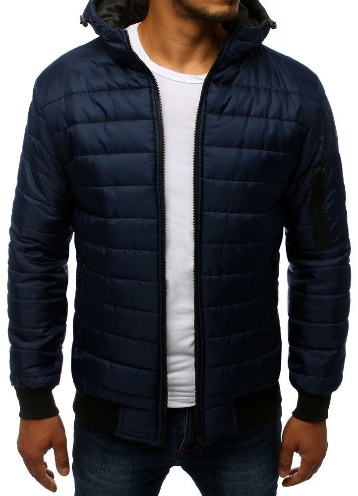 Dstreet Kurtka męska pikowana bomber jacket granatowa TX2228 -