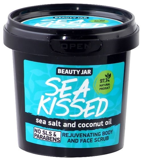 Beauty Jar SEA KISSED Regenerujący scrub do ciała i twarzy sól morska i olej kokosowy 200g