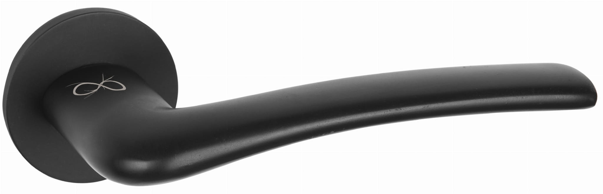 Infinity line KLAMKA VENTO SLIM NA ROZECIE OKRĄGŁEJ KOLOR CZARNY KVNO S O B00
