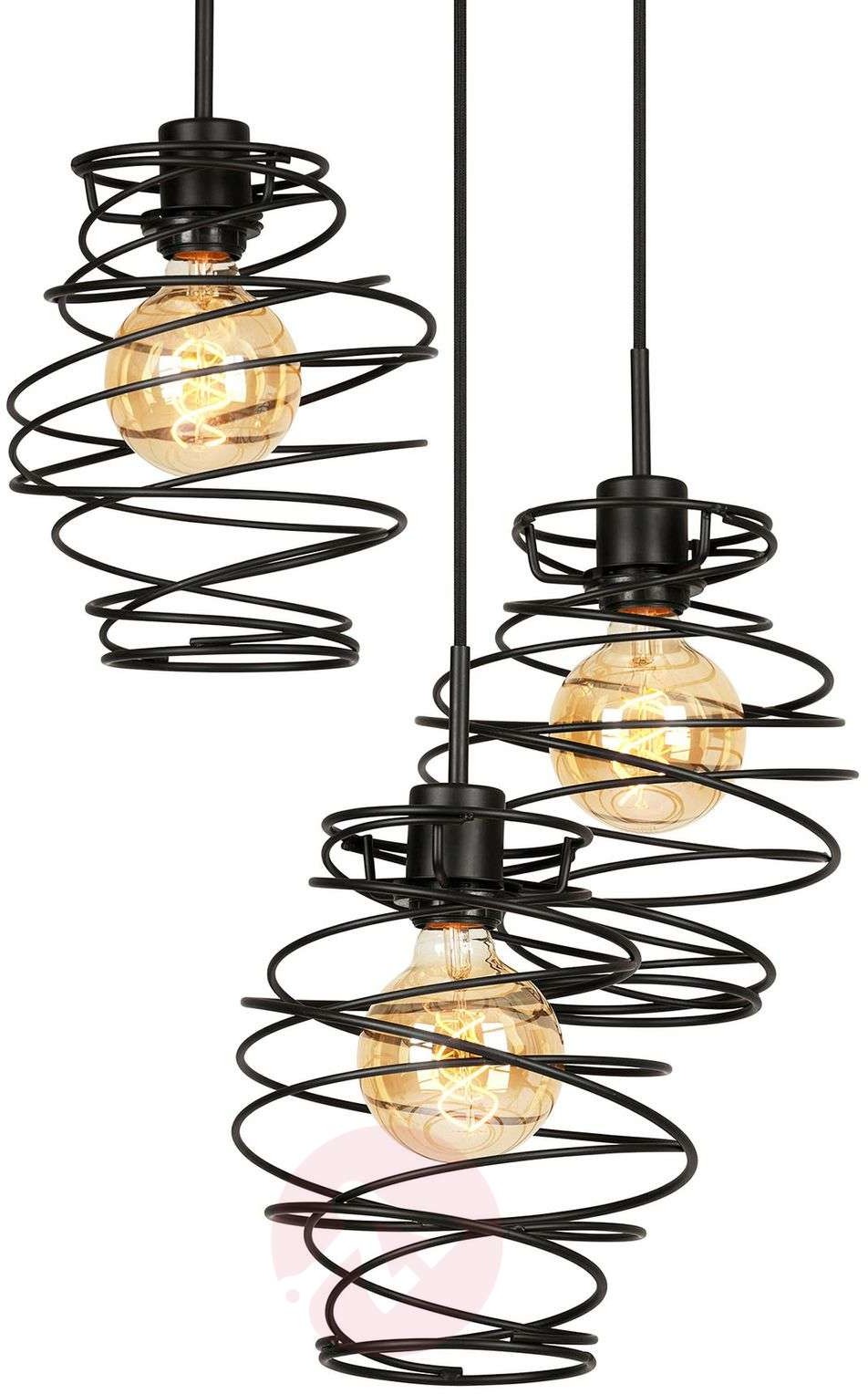 Briloner Lampa wisząca Black Steel 4870, 1-punktowa