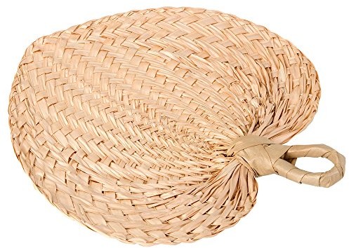 Mopec A571 Pack Fan Pattern paipay, z liści palmy brązowy, 2 x 29 x 30 cm, 5 sztuk A571