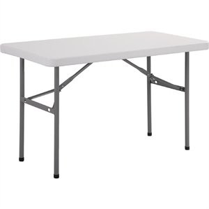 Bolero Stół składany | biały | różne wymiary | 1200-1800mm U543
