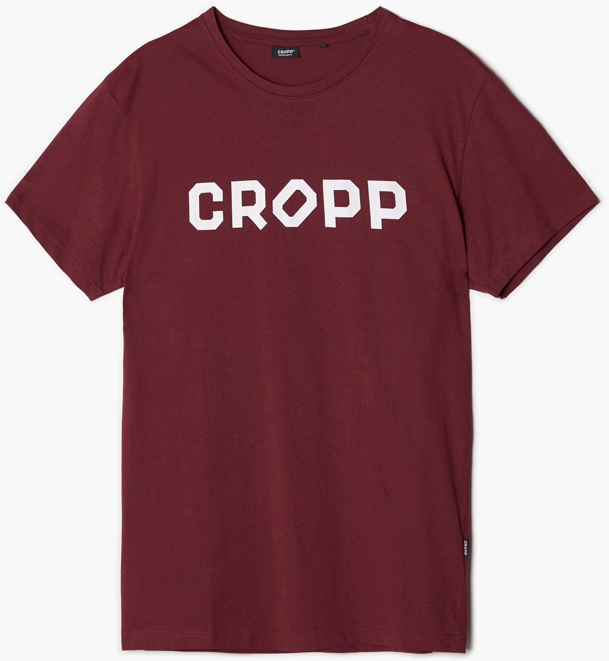 Cropp Cropp - T-shirt z nadrukiem CROPP - Bordowy