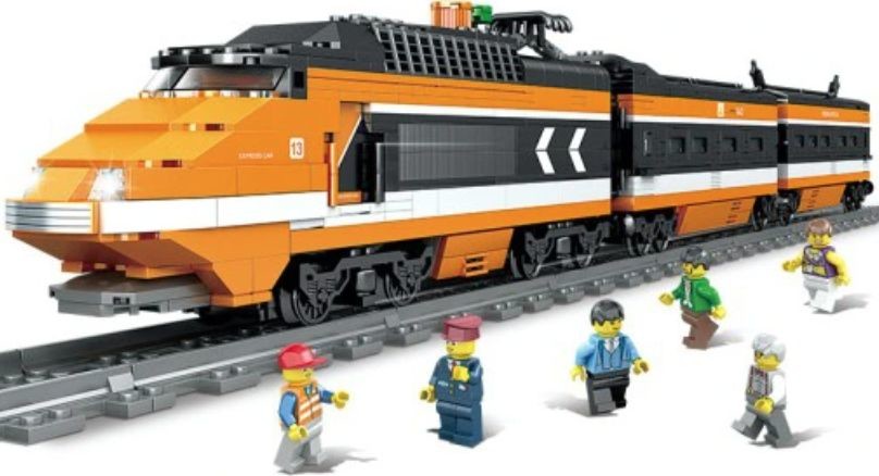 Pan i Pani Gadżet Pan i Pani Gadżet Klocki city pociąg osobowy TGV 1287  CSJ49189