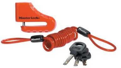 Master Lock Kłódka MASTRELOCK DISC BRAKE LOCK 8303 + linka KLUCZYK czerwona 3520190922502