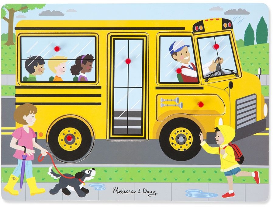 Melissa & Doug Puzzle dźwiękowe - Autobus szkolny 10739