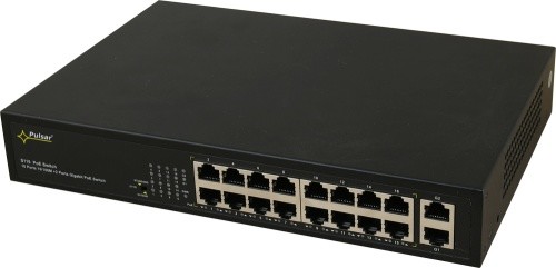 PULSAR Switch PoE 18-portowy do 16 kamer IP S116WP S116WP