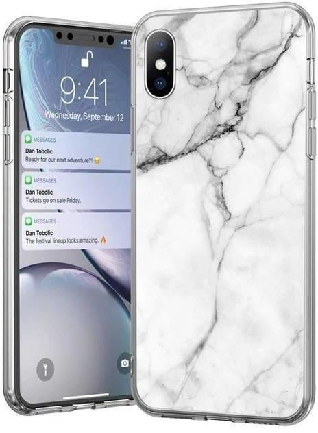 Wozinsky Marble żelowe etui pokrowiec marmur Samsung Galaxy M51 biały