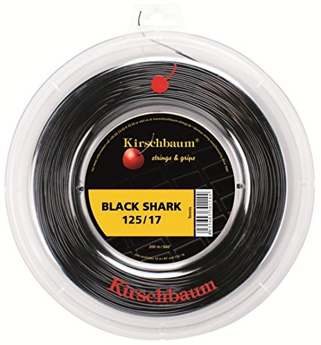 Kirschbaum naciąg rolka Shark, czarny, 200 m, 0105190216700010 bs125, 130-schwar-1,25 mm