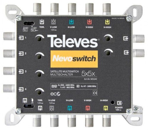 Televes Multiswitch Nevoswitch MSW 5x5x6 714502 MS0506TELEVES