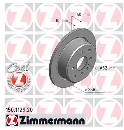 Zimmermann Tarcza hamulcowa 150.1129.20