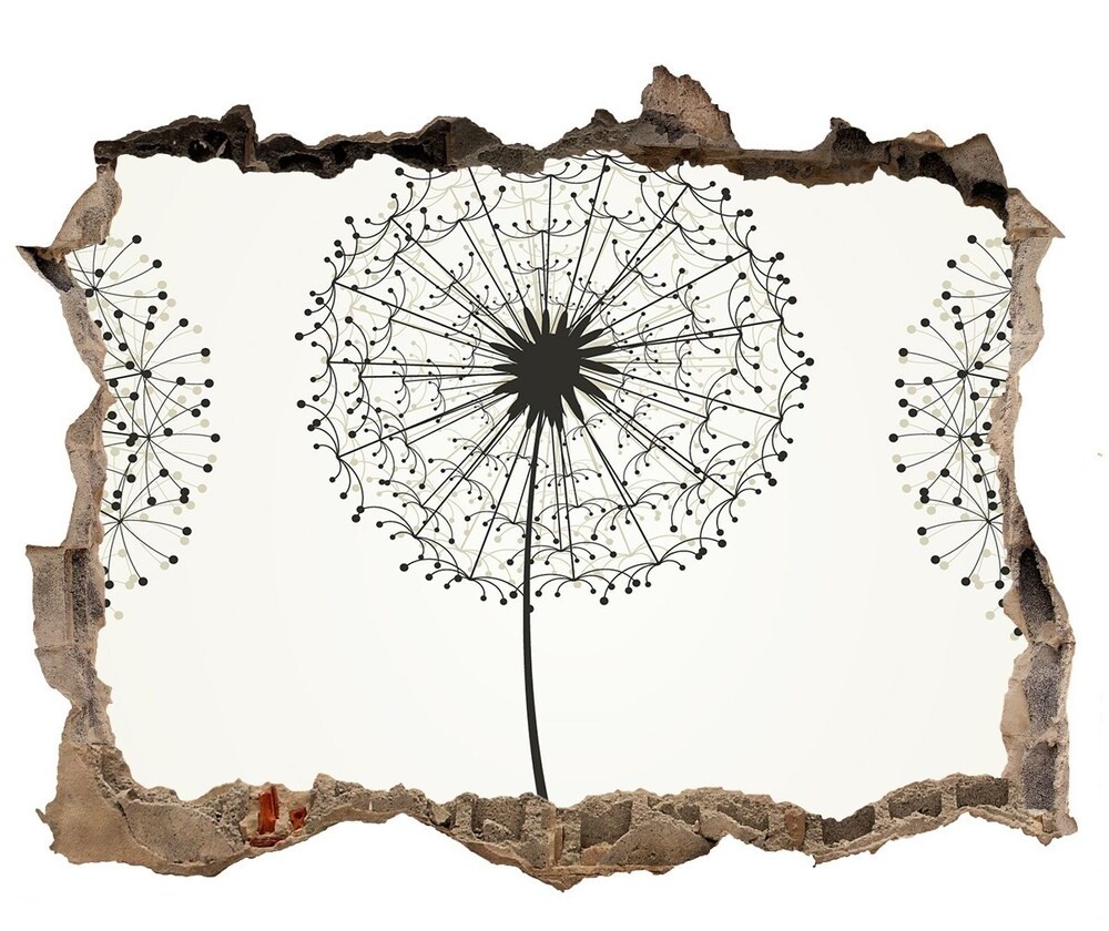 Wallmuralia.pl Samoprzylepna dziura na ścianę Dmuchawce