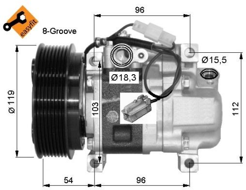 NRF Kompresor, klimatyzacja NRF 32688G