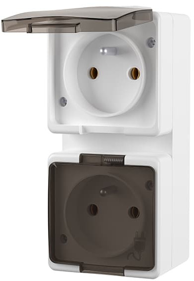 LEDart podwójne n/t NT-6S/P białe 98-357#