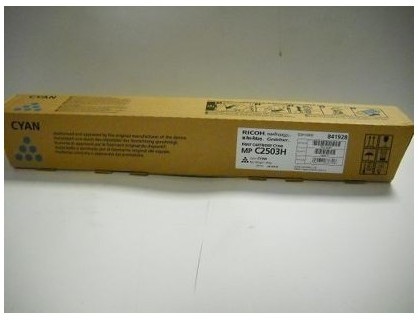 ToneryZaGrosze.pl Oryginalny toner Ricoh MPC2003/2503 841928 cyan HC 9,5K - niebieski
