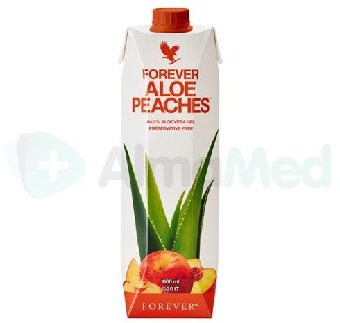 Forever Aloe Peaches - Nektar z miąższem z liści aloesu o smaku brzoskwiniowym - 1000 ml