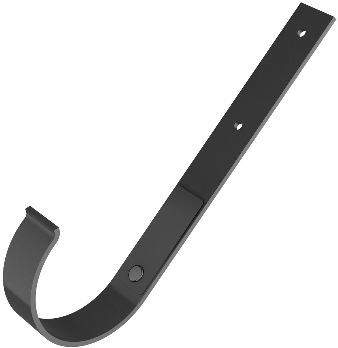 Cellfast Hak rynnowy metalowy prosty 75 mm grafit