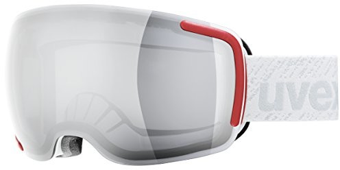 Uvex Big 40 Lite Mirror okulary narciarskie (kolor: 1026 White mat, litemirror Silver Clear) 5504421026
