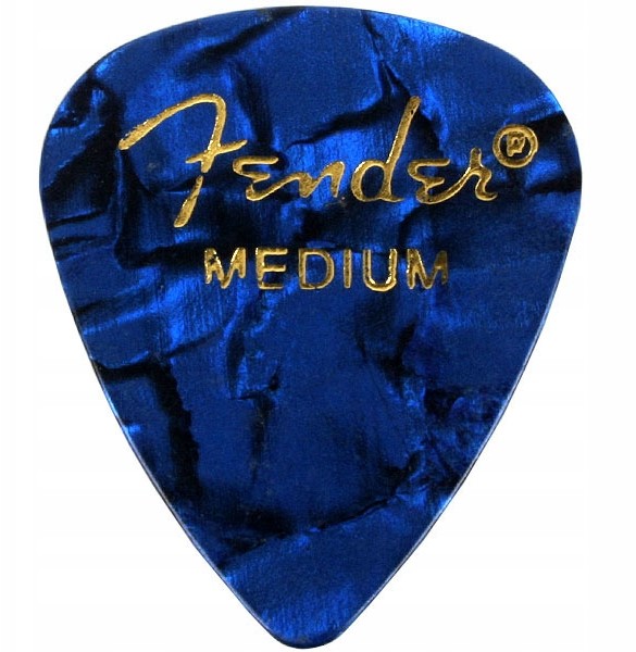 Fender kostka Premium celluloid Blue Moto Medium