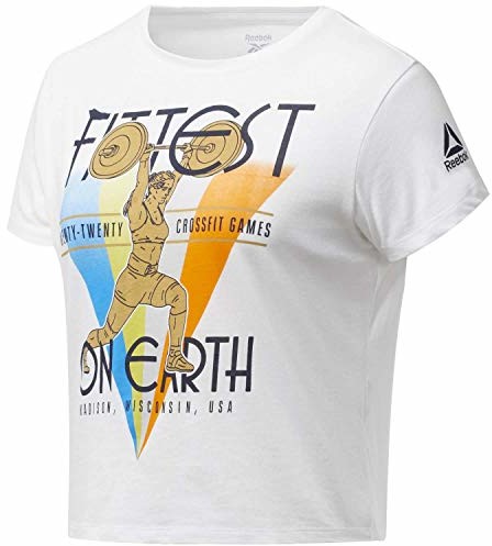 Reebok Rc Fittest On Earth Tee podkoszulek damski biały biały S FU2177