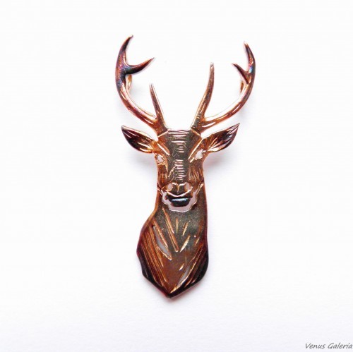 Wisiorek srebrny - Jeleń brązowy 2317