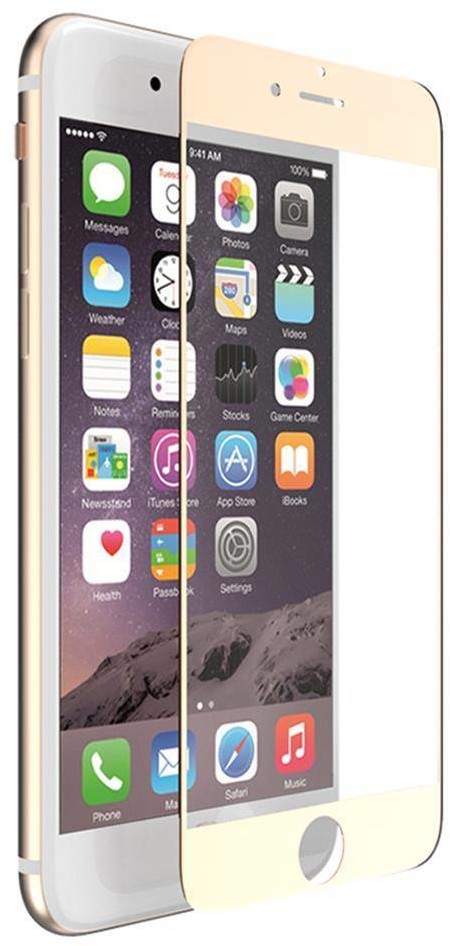 X-Doria Aster Tempered Glass - Szkło ochronne 9H 0,33mm iPhone 7 (złota ramka) b2btrade-8238-0