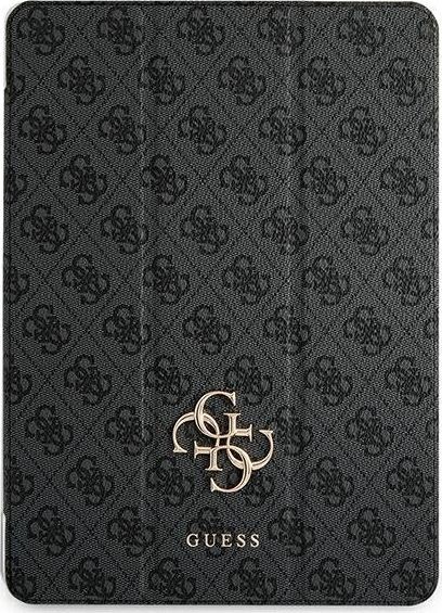 Guess Etui na tablet Etui GUIC12G4GFGR Apple iPad Pro 12.9 2021 5 generacji Book Cover szary/grey 4G Collection GUE1234GRY