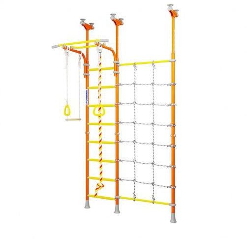Małpiszon Drabinka gimnastyczna + słupek Merkury 3 pomarańczowy DSKM-3-8.06.G1.490.18-28