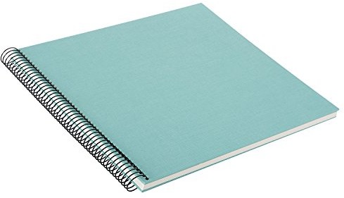 Goldbuch GOLDBUCH Spiral Album, Bella Vista, 35 x 30 cm, 40 białych stron, lnu, Aqua,,,,, 25607 25 607
