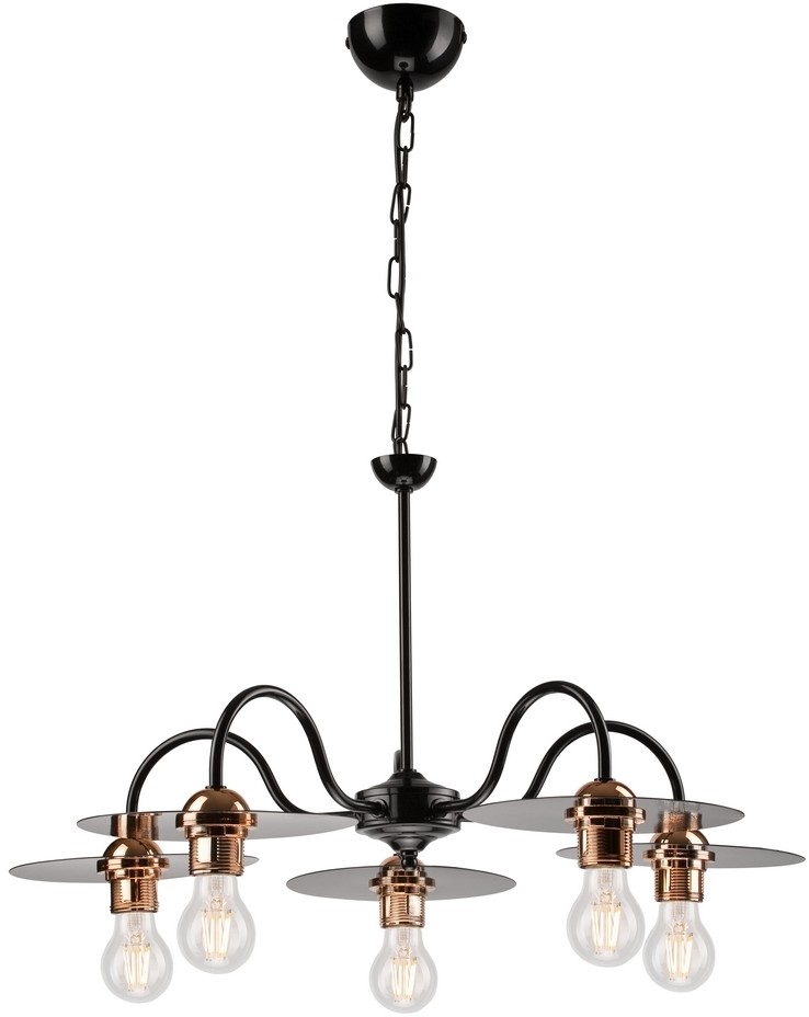 Lamkur Żyrandol na łańcuchu ALICE 5xE27/60W/230V