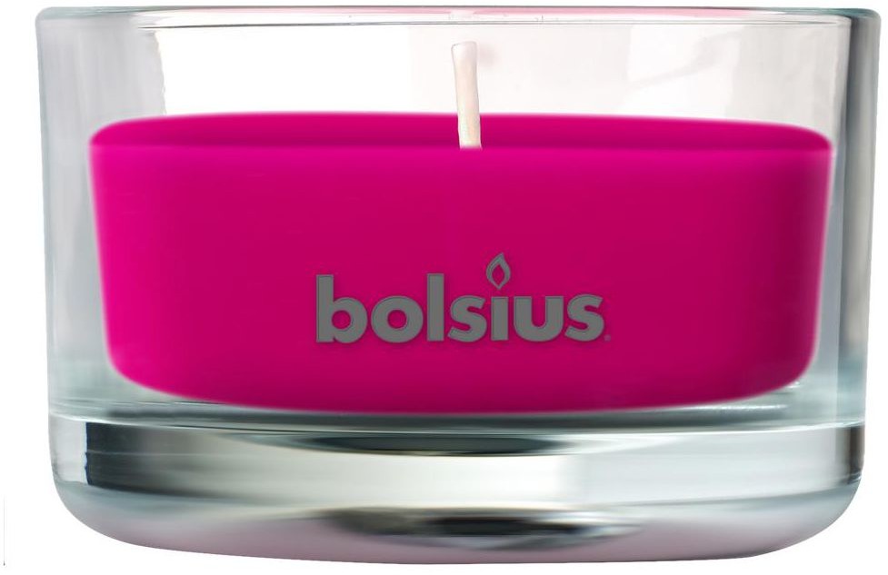 Bolsius Świeca zapachowa w szkle TRUE SCENTS piwonia