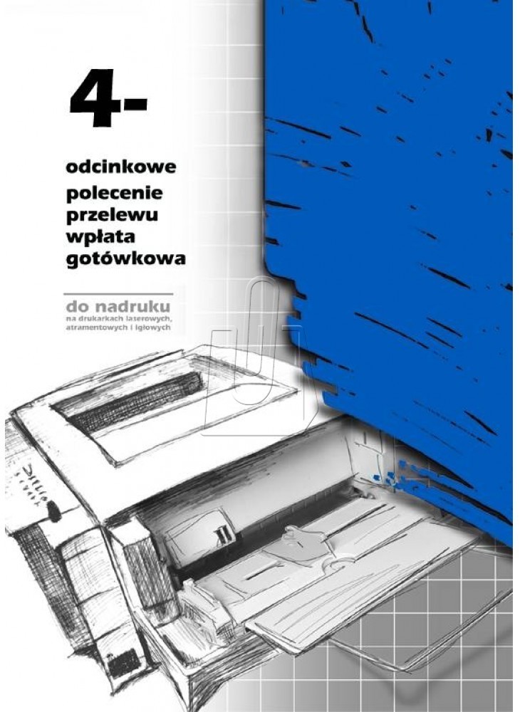 MICHALCZYK Prokop Polecenie przelewu 4 odcinkowe do nadruku A4 100 kartek F-112-2