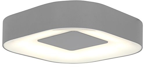 Eco Light ECO Light nowoczesna lampa zewnętrzna do ściany lub sufitu ublo IP54, kwadratowa z okrągłymi rogami, 16,3 x 16,3 cm, srebrny 3501 S Si 3501 S SI