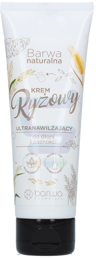 Barwa Naturalna Ultranawilżający krem do dłoni i paznokci Ryżowy 75 ml